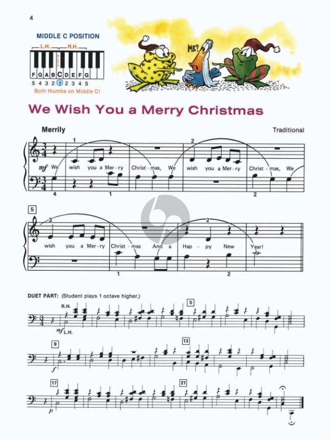 Merry Christmas Level 1B for Piano