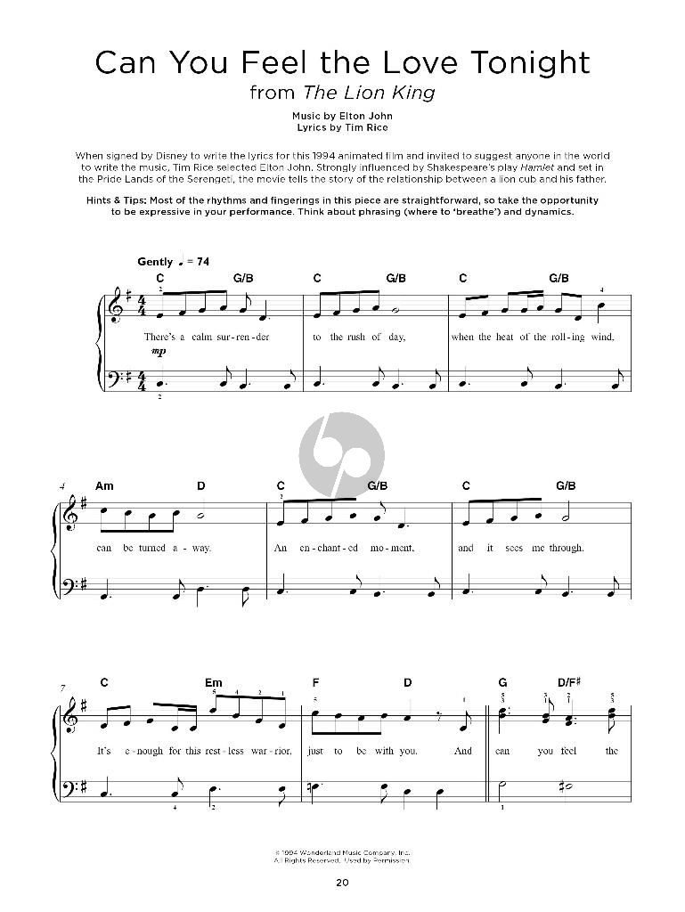 Really Easy Piano - 40 Disney Songs