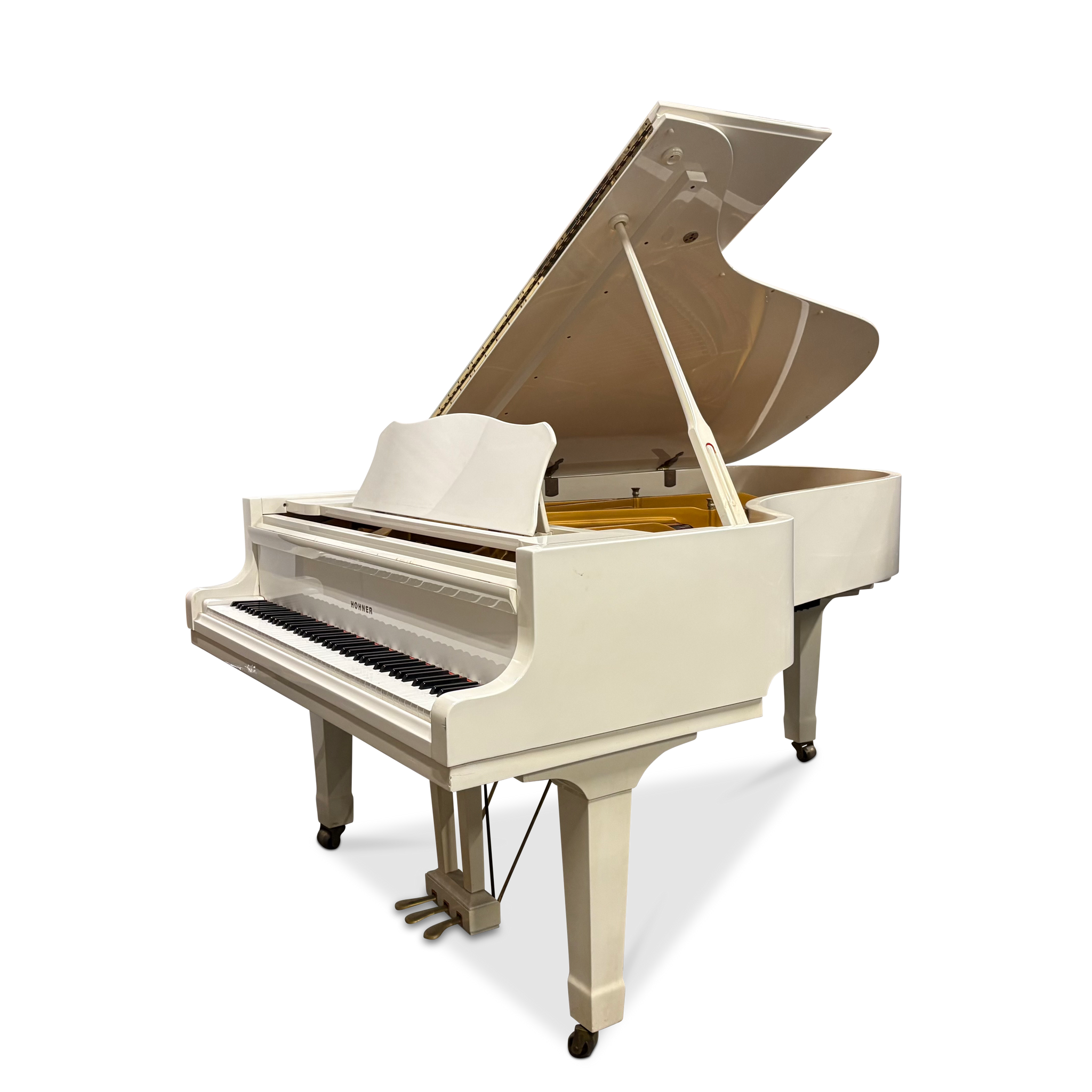 Hohner HF-211 grand piano white high gloss with QRS | Bol Piano's