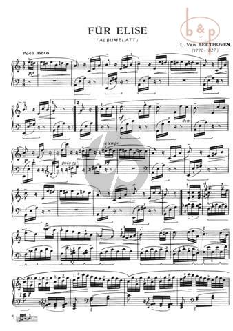 Fur Elise a-minor WoO 59 Albumblatt