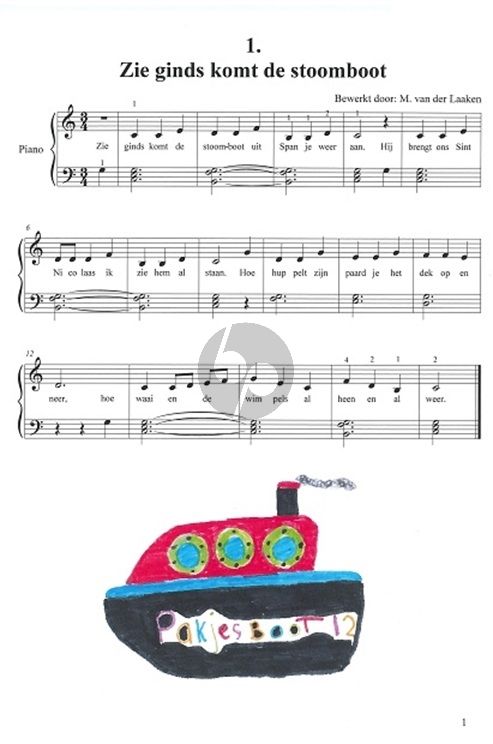 12 Sinterklaas- en Kerstliedjes voor Piano