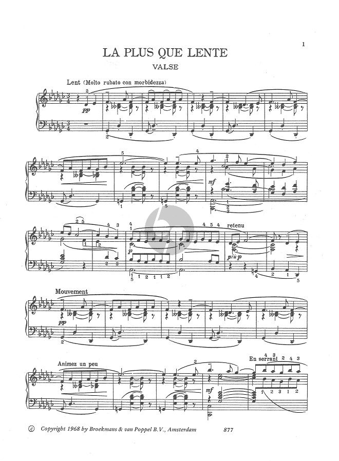 La Plus que Lente – Claude Debussy