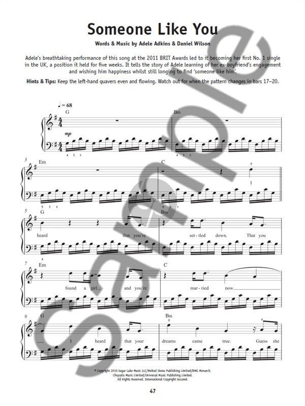 Really Easy Piano - Adele