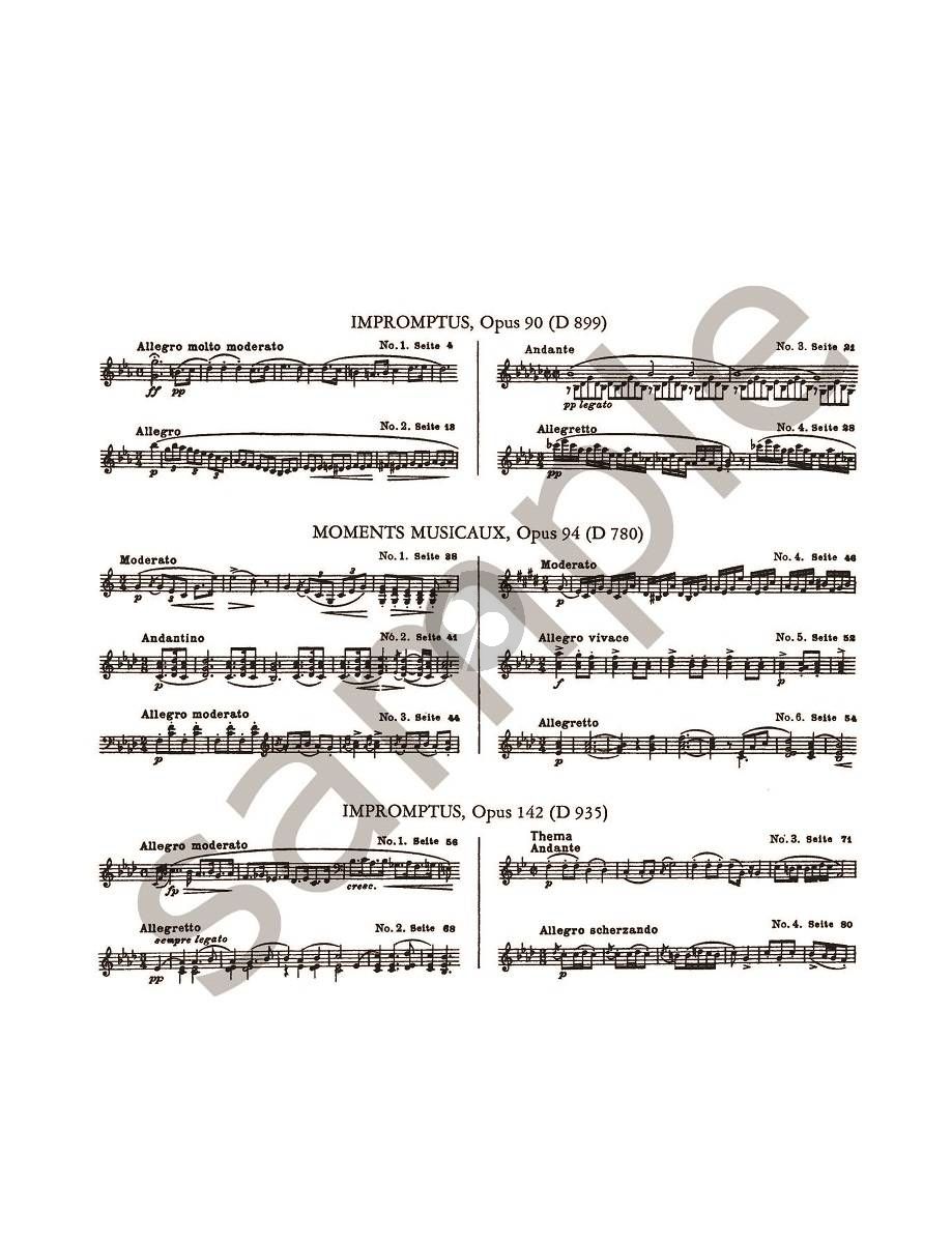 Impromptus & Moments Musicaux - Schubert