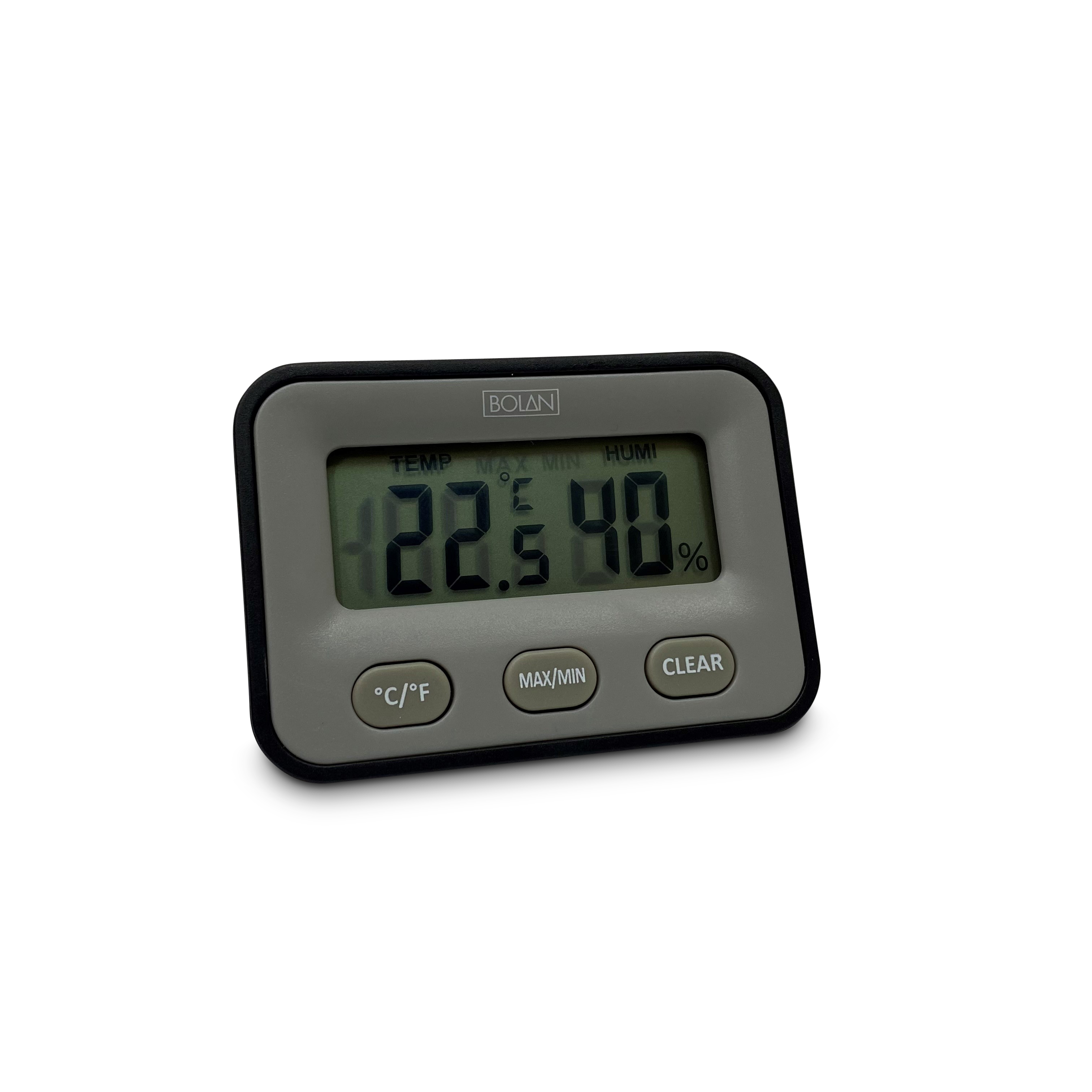 Digitale hygrometer, zwart